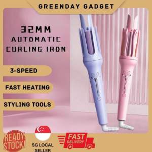 32mm Automatic Curling Iron Big Roll Lazy Hair Ionic Ceramic Curling Iron Fashion Styling Tools Perm