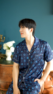 ชุดนอนผู้ชาย LovelyNight แขนสั้น-ขาสั้น Elegant A50