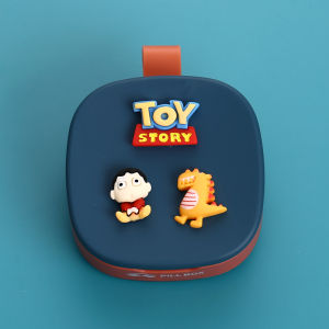 Portable Small Pill Case Cartoon Small Size Mini Seal Four Grid 7 Days Packing Large Capacity Portable Pill Storage Box
