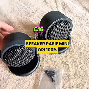 C16 SPEAKER TREBLE SEPASANG 1 INCI IN ORI 100% TOA PINTU DASHBOARD SUBWOOFER TWITTER AUDIO BULAT TREBEL VOKAL VOCAL TWEETER 4-8 ohm DUAL TWITER TWETER MIINI TAMBAHAN MOBIL RUMAH ACTIVE PASIF CAR SUPER BASS UNIVERSAL DOUBLE SET