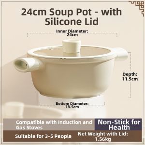 CookerBene | Non-Stick Cooking Pot with Diatomite for Home Use