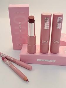 Lipliner lipstick suit matte light red outline color lipstick durable non stick cup lipliner makeup lip stains
