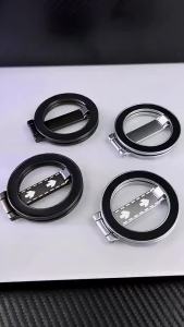 สำหรับพับยืนสองด้านที่แข็งแกร่งแม่เหล็กศัพท์ผู้ถือแหวนจับแม่เหล็กสำหรับ iPhone 16 15 14 13 12ชุด Xiaomi