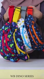 DECKS KIDS WAIST BAG DINO RED TAS
