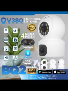 V380 BQ3 4MP Ultra HD Wireless Indoor Dual Lens CCTV Security Full Color Night Vision WIFI IP Camera
