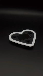 RICHMENT LED Ambient Lighting CarTriangle or Back Window Heart-Shaped Light - Romantic Neon Decorative for Automotive Vehicle Door Truck Motorcycle Valentines Day Party