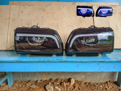 Lampu Depan T120SS Fullset tinggal pasang model Custom