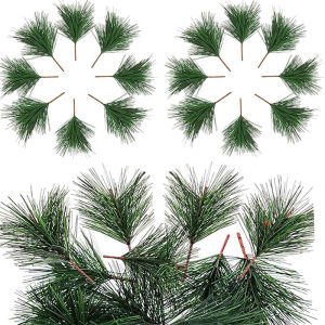 5/10Pcs Artificial Pine Needle 11CM Branch Green Plant Pine Needle for DIY Christmas Thanksgiving Wedding Home Garden Decoration