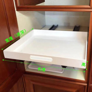 Acrylic White Movable Storage Drawer