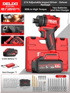 DELIXI Electric | Brushless Impact Driver Compact Electric Screwdriver