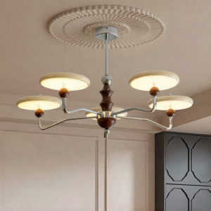 FANCY LAMP CLUB | Elegant French Style Modern Mid-Century Ceiling Light Eye-Protection Full Spectrum