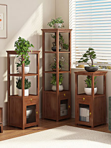 TUOJUE | New Chinese Style Multilevel Flower Shelf For Living Room