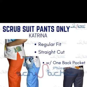 PSC Printed Scrub Suit Pants Only for Men & Women/ Canadian Cotton/Medical nurse vet yaya uniform