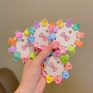 10Pcs/Pack Candy Colored Baby Girls Mini Hairpin Headdress Lovely Bangs Pins Hair Clip Hair Accessories
