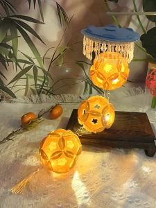 Creative Handmade Non-Woven Fabric Lantern Kit for Children Photography Props Traditional Chinese Festival Celebration