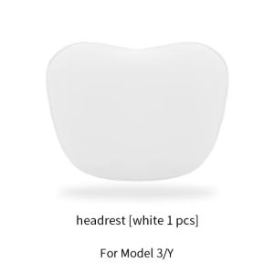 For Tesla Model 3 Y Flocking Cotton Core Car Seat Neck Pillow Soft Memory Neck Pillow High-Quality Headrest Lumbar Support