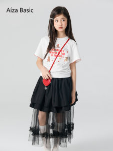 Aiza basic | Chic Fun Patterned T-Shirt Short Sleeve