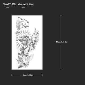 Angel รอยสักชั่วคราว Last ถึง 15 วันเทคโนโลยีใหม่ Magic กันน้ํากึ่งถาวรสติกเกอร์