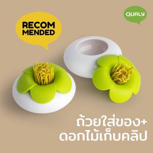 Blossom Pod Clips holder ที่เก็บคลิปหนีบกระดาษพร้อมแม่เหล็กติดตู้เย็น แถมฟรี!! คลิป Qualy (ควอลี่)