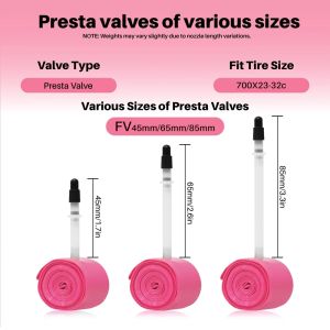 NPY Ultralight Bike Inner Tube Road MTB Bicycle TPU Tire 45mm/65mm/85mm Length French Valve Super Light Tube Cycling Accessories