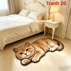 Thảm Chùi Chân VIKAMA 2D Cat Alien Doormat Thảm Chào Mừng Bằng Vải Polyester Trong Nhà Cho Phòng Ngủ Phòng Khách Phòng Tắm - Thảm Trang Trí Nhà Cửa