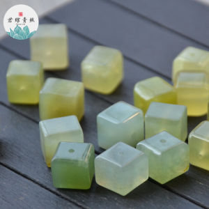 Pure Natural Unoptimized Crystal Sugar DIY Handmade Jewelry Accessories Square Beads Jadeite Blocks Loose Beads Fashion Accessories