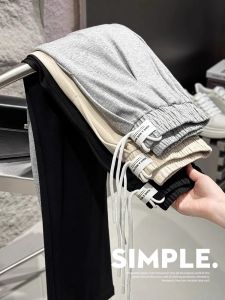 กางเกงขายาวทรงหลวมสบาย ๆ สำหรับผู้ชาย สไตล์ลำลอง กางเกงขายาวทรงหลวม กางเกงขายาวทรงหลวมสำหรับผู้ชาย ฤดูใบไม้ร่วง 2024