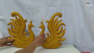 Phôi Công Xốp Kích Thước 25 x 30 cm Cách Điệu Phủ Nhũ Kim Tuyến Lóng Lánh Dúng Làm Trang Trí Tháp Oản Mâm Hoa Quả Thích Hợp Làm Đồ Thủ Công DIY Decor Chụp Hình