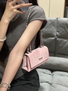 Guo Ning Smile Summer Ladies Crossbody Bag 2024 New Style Lightweight Luxury Diamond Pattern Single Shoulder Bag