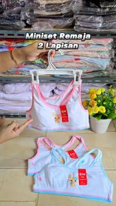 Miniset Anak Remaja Putri Golden Nick MS 391 Tali Silang | Mini Set ABG Bahan Katun List Warna