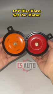 1set 2pcs 12V DISC HORN SET HON KERETA MOTOR VAN KUAT HIGH LOW