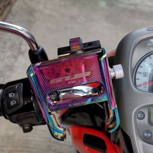 GUB P30 Original Rainbow Phone Holder HP Sepeda Motor Alumunium Alloy Dudukan Ponsel Tempat Handphone Tatakan Penyangga HP di Motor