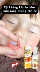 Xịt chống sâu răng WEEIIY vị trái cây cho bé từ 1 tuổi giúp làm sạch và bảo vệ men răng ngăn ngừa mảng bám ố vàng hà mủn ngừa sâu răng hôi miệng ố vàng răng cho bé