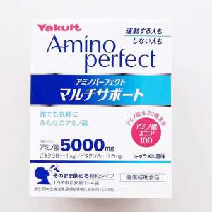 ♭Japanese Original Yakult Yakult Compound Amino Acid 5000mg Sports Supplement Tablets 28 Bags Caramel Flavor❁