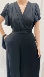 Jumpsut Kulot Crinkle Import Premium Realpict Bonus Bandana LD 80-94 PJ 137 CM