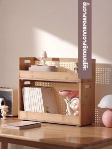 🎋 ชั้นวางตั้งโต๊ะไม้ไผ่ สแต็คได้! แข็งแรงพิเศษ 💪 ทนความชื้น+กันมอด 💦 ดีไซน์มินิมอลไลฟ์สไตล์ ✅