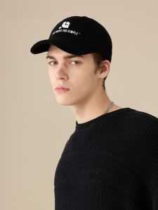 หมวกเบสบอลทรงปากเป็ดแบบลำลองสำหรับผู้ชายในฤดูใบไม้ร่วงและฤดูหนาว สไตล์เกาหลี กันแดด คลุมใบหน้าได้ดี ขนาดใหญ่ หมวกทรงปากเป็ดสำหรับผู้ชาย