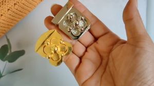 ตัวล็อคกระเป๋าก็อกน้ำ สีเงิน สีทอง อุปกรณ์กระเป๋า DIY โครเชต์ เมคร่าเม่ เชือกร่าเม่ กระเป๋าผ้า DIY