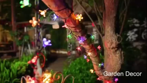 12M/7M/5M Solar Christmas Lights Garden Outdoor Cherry String Lights 100/50/20LEDs 8 Modes Available for Outdoor Use Fairy Lighting for Christmas Trees Garden Courtyard Fence Wedding Party Halloween New Year Holiday Decoration