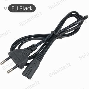 Bolantedz 1PCS EU US AC Power Cable 2pin 1.5m IEC C7 Power Extension Cord For CD Player Sony PSP 2 3 Portable Radio Laptop