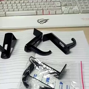 4Pcs Table-Side Headset Hanger PC Monitor Side Mounted Gaming Headphone Hook for Internet Cafe