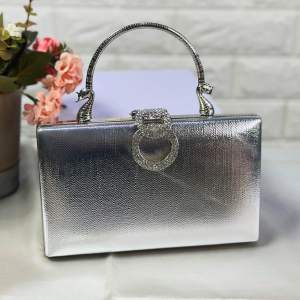 Tas Pesta CLOVER Embellished Crsytal Clutch Kondangan Wanita Import