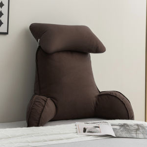 Modern Simple Style Bedside Pillow Backrest Sofa Seat Mobile Phone Play Reading Book Soft Plush Washable Pure Color Cushion