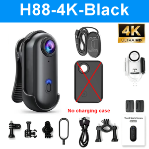 Camera Hành Động WiFi Mini Đeo Được 4K 1080P HD Camera Gắn Thân Máy Di Động Với Hộp Sạc Dành Cho Xe Đạp & Xe Máy Máy Ghi Hình Thể Thao