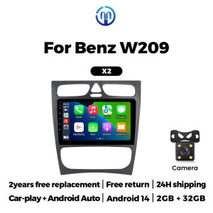 MEKEDE Android 14 Car Radio Autoradio For Mercedes-Benz-CLK W209 W203 W208 W463 Vaneo Viano Vito Multimedia CarPlay Stereo Host