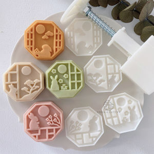 Rabbit Shaped Mooncake Mold Hand Pressed Baking Tool