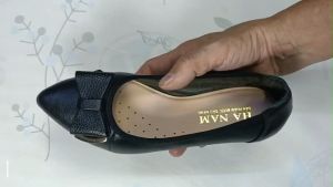 Giày Nữ Búp Bê Đế Bệt HA NAM Da Bò Thật Thời Trang Cao Cấp 2cm GBBN2038