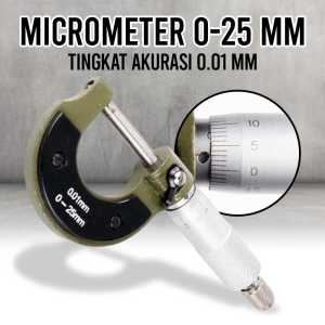 Micrometer Skala 0-25 mm 0.01 mm Resolusi dan Akurasi Mitutoyo - OMOT8BSL