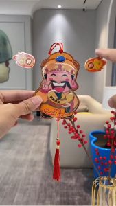 เเม่เหล็กติดตู้เย็น รูปร่างเทพเจ้าแห่งความมั่งคั่ง ตกแต่งปีใหม่ M237