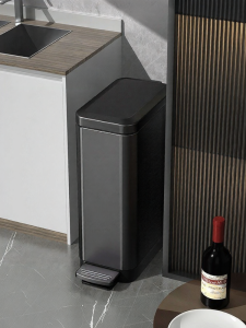 HS | Domestic Lid-Attached Bathroom Kitchen Living Room Luxurious Foot Pedal Trash Can